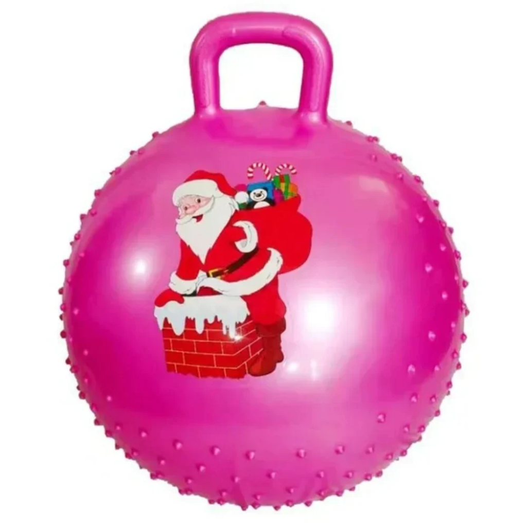 Μπάλα Χοπ Χοπ Santa Claus 45cm Ροζ