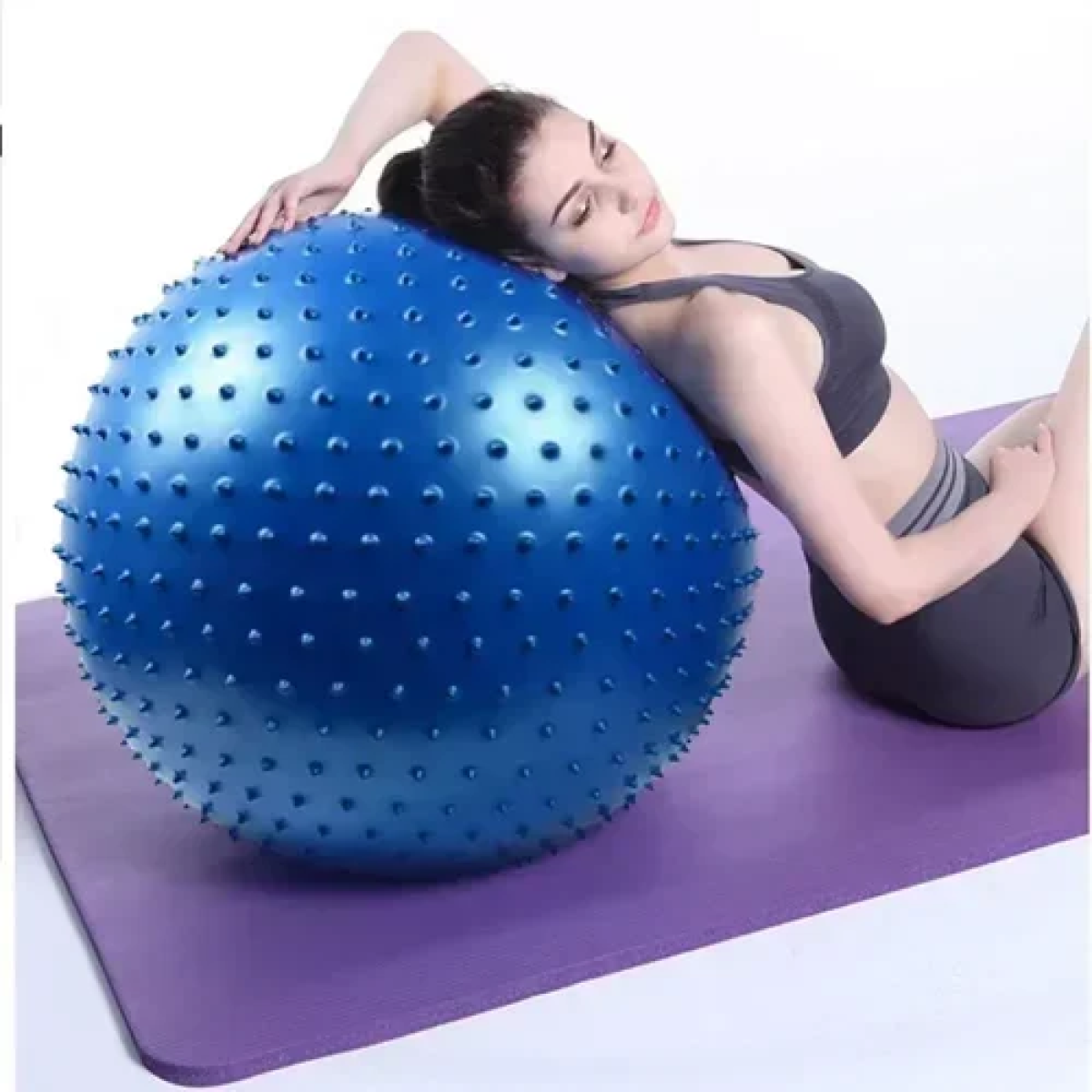 Μπάλα Ασκήσεων για Yoga και Pilates 55cm Γκρι - Image 3