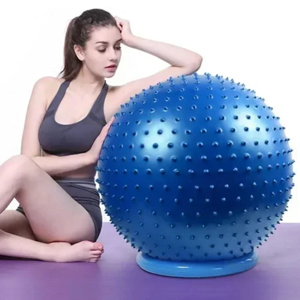 Μπάλα Γυμναστικής Yoga/Pilates 55cm Ροζ - Image 2