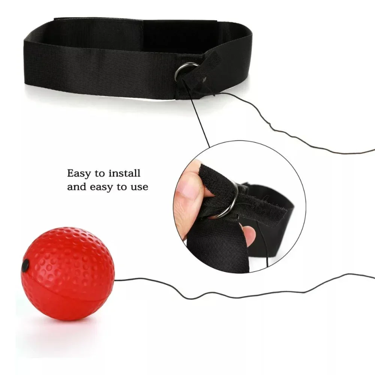 Μπάλα Βελτίωσης Αντανακλαστικών Reflex Fight Ball Μαύρο
