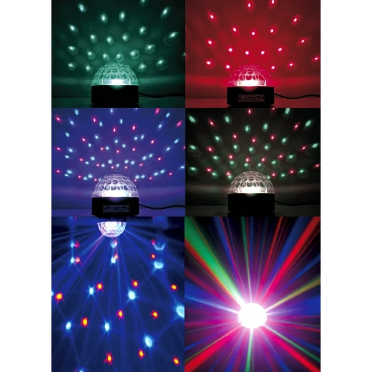 LyteQuest Φωτορυθμικό Ball 6 LED RGB 6x1W 3666630000482 - Image 3