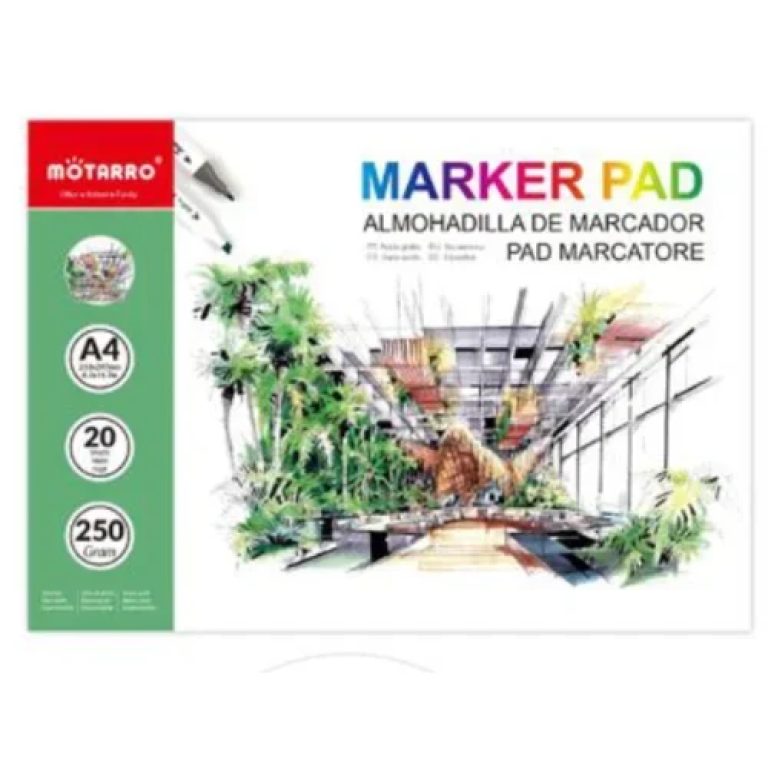 Μπλοκ Σχεδίου Α4 20φ. 250gr Μotarro MP124-2
