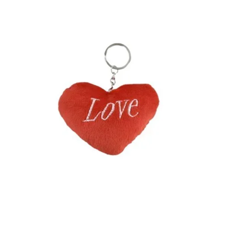 Μπρελόκ καρδιά "Love" 6.5x8.5cm κόκκινο 82317