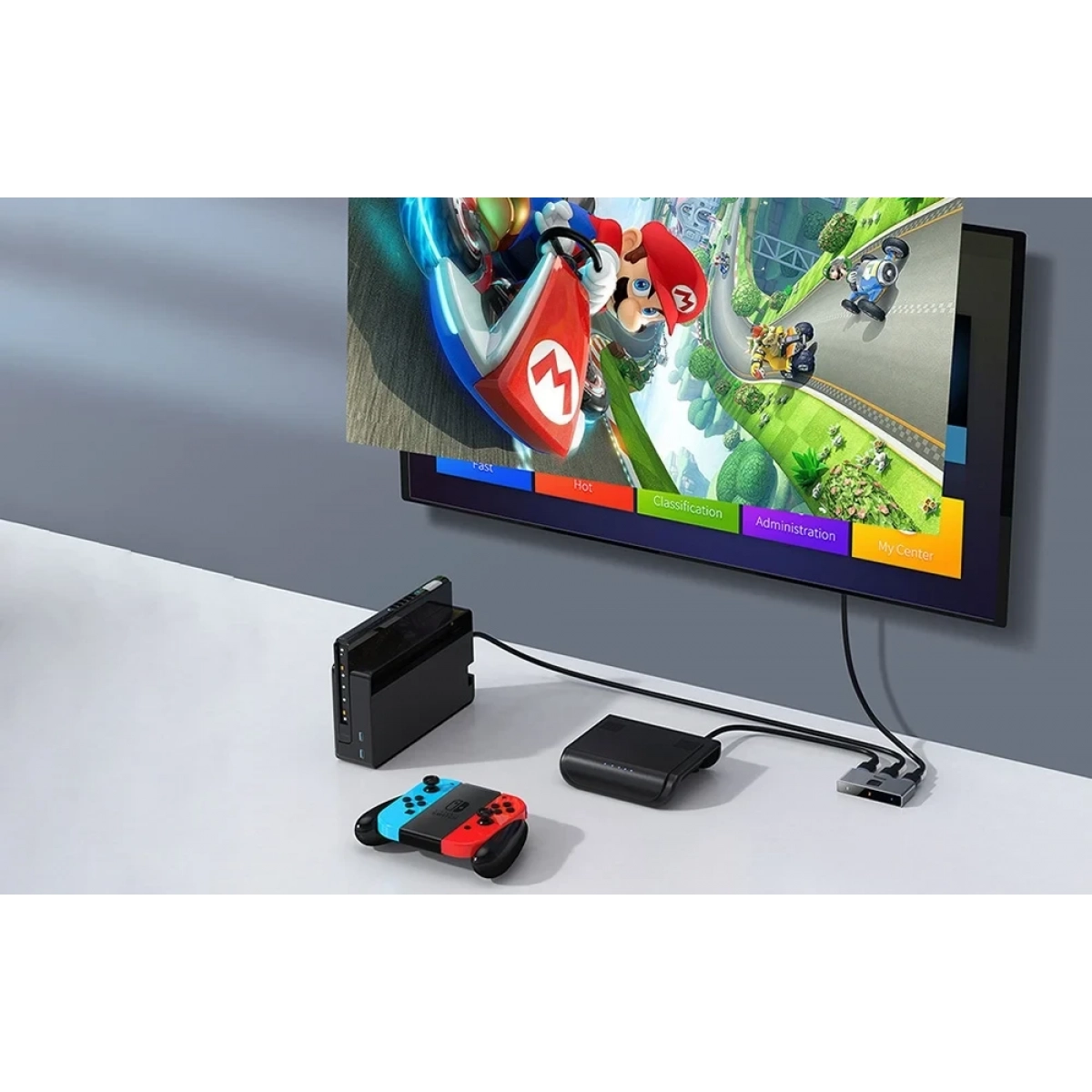 Baseus HDMI Switch 2 Κατευθύνσεων 2x1/1x2, 4K 30Hz Matrix Γκρι CAHUB-BC0G - Image 3
