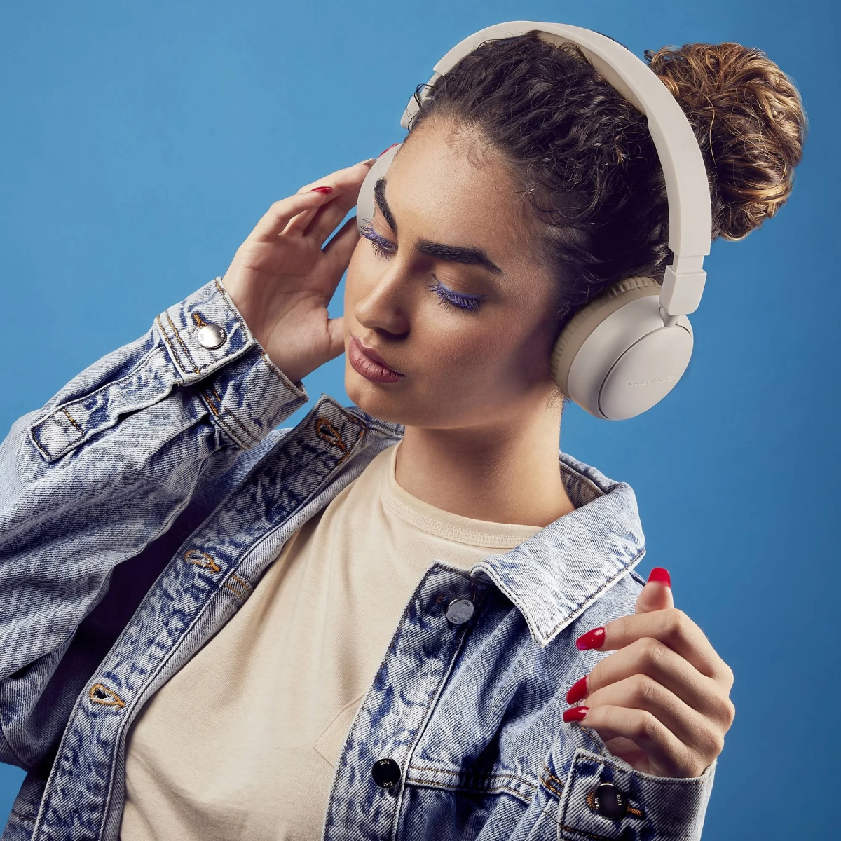 ENERGY SISTEM Ακουστικά Κεφαλής BT Radio Color με FM Radio Cream Μπεζ 457694 - Image 3