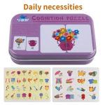 Card Cognition Puzzle Επιτραπέζιο Εκπαιδευτικό Παιχνίδι Γνωστικών Καρτών - Αντικείμενα