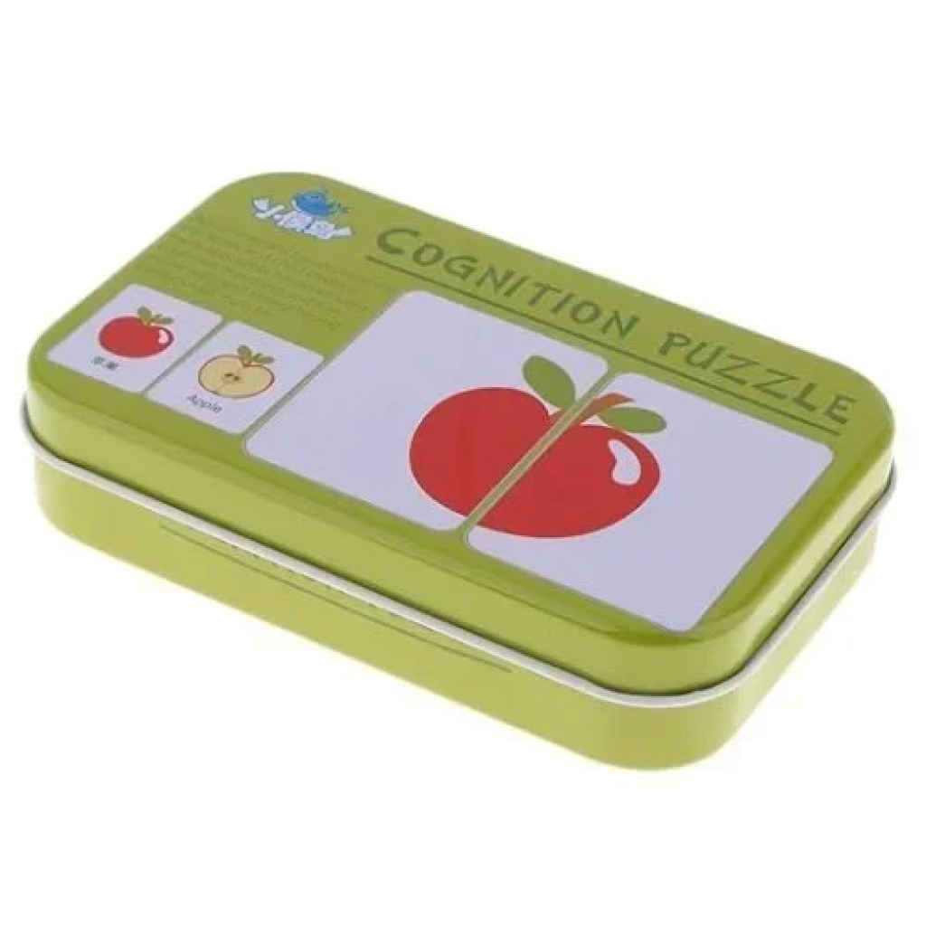 Card Cognition Puzzle Επιτραπέζιο Εκπαιδευτικό Παιχνίδι Γνωστικών Καρτών - Φρούτα