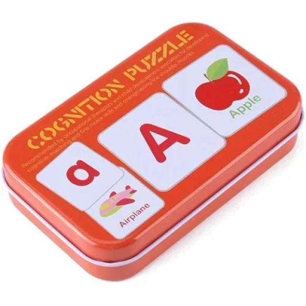 Card Cognition Puzzle Επιτραπέζιο Εκπαιδευτικό Παιχνίδι Γνωστικών Καρτών - Γράμματα