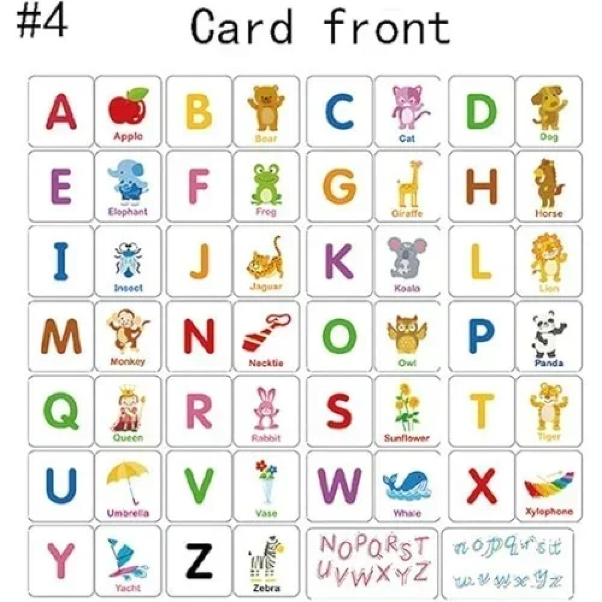 Card Cognition Puzzle Επιτραπέζιο Εκπαιδευτικό Παιχνίδι Γνωστικών Καρτών - Γράμματα