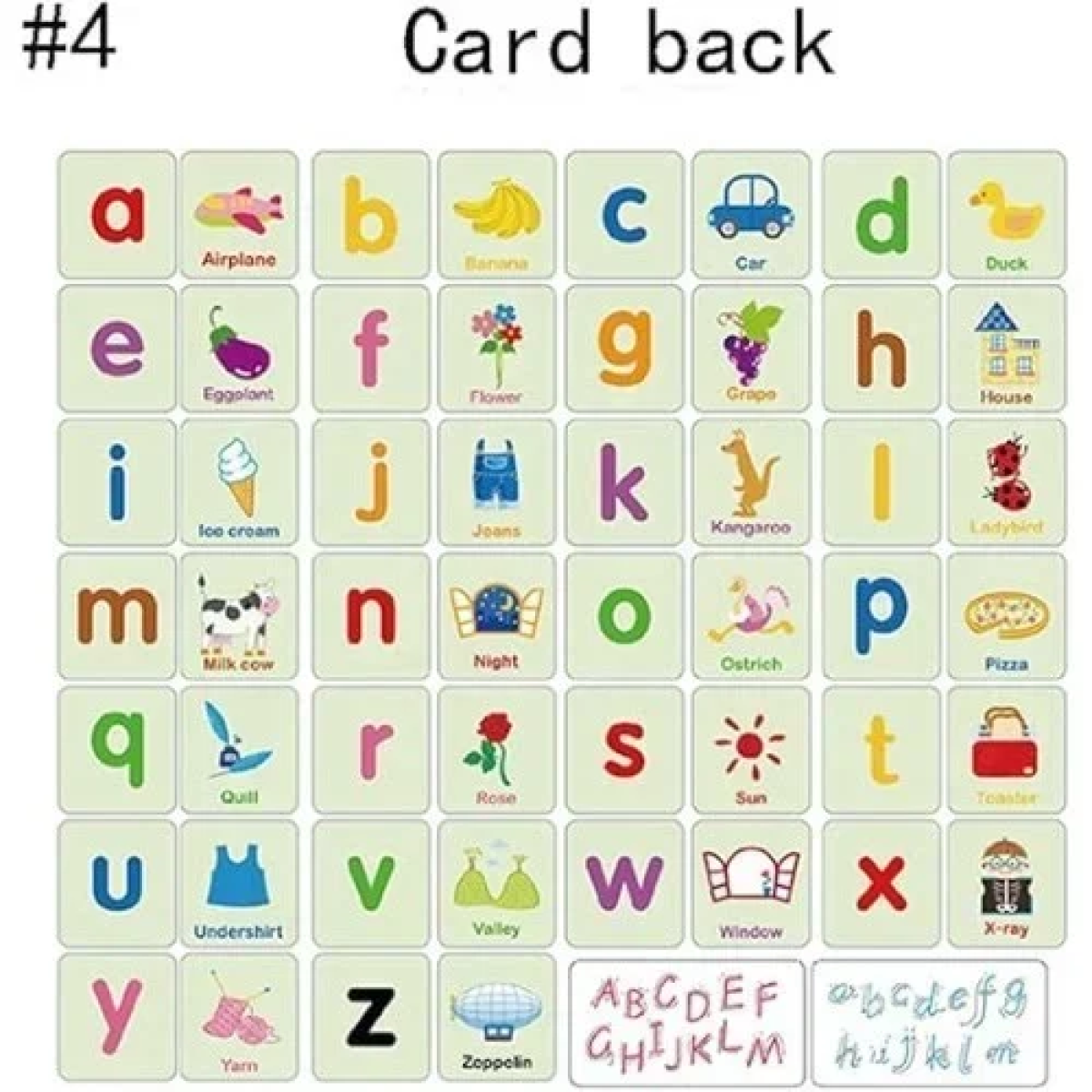 Card Cognition Puzzle Επιτραπέζιο Εκπαιδευτικό Παιχνίδι Γνωστικών Καρτών - Γράμματα