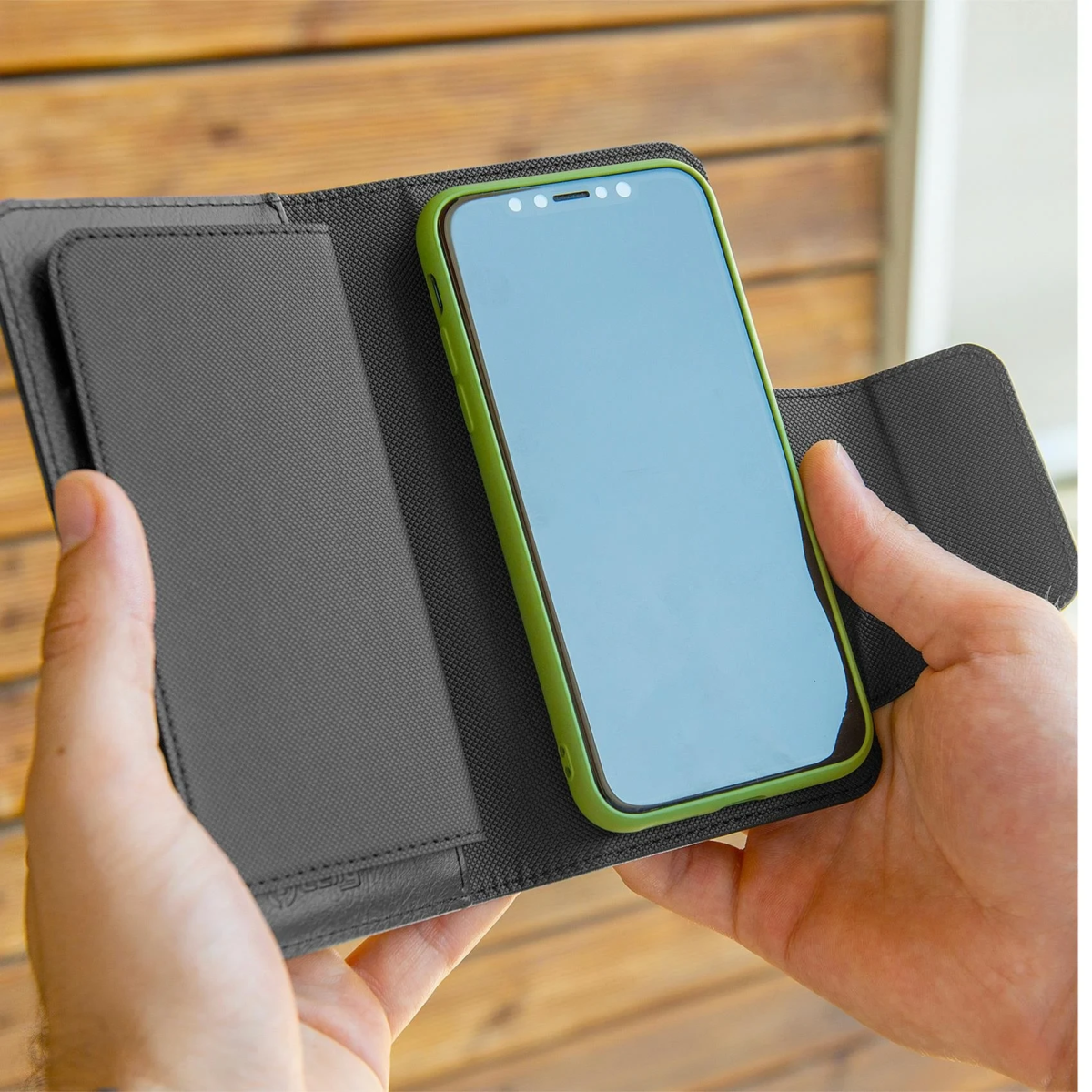 Celly Θήκη Wallet Duomo με Μαγνήτη για Smartphone έως 5.8" Μαυρη DUOMOXLBK - Image 2