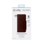 Celly Θήκη Wallet Duomo με Μαγνήτη για Smartphone έως 5.8" Καφέ DUOMOXLBR - Image 4
