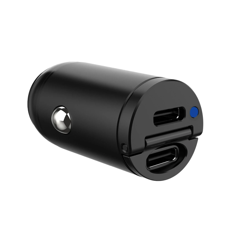 Celly Φορτιστής Αυτοκινήτου Mini Car Charger 2 x Type C 30W Μαύρος CCMINI2USBCBK
