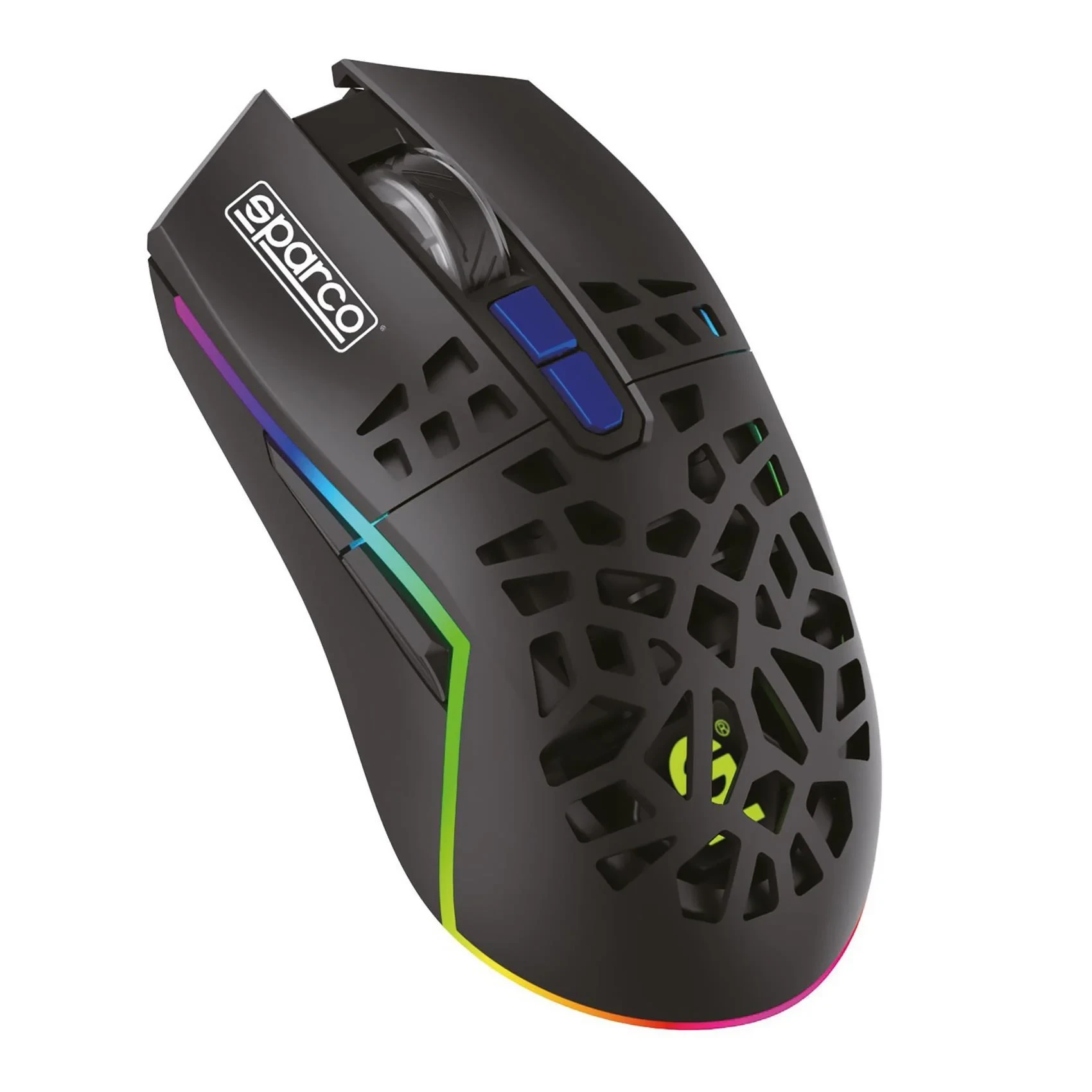 Sparco Gaming Ποντίκι CLUTCH Ασύρματο 4800 DPI RGB Μαύρο SPWMOUSE