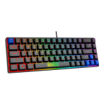 Sparco Gaming Πληκτρολόγιο Μεμβράνης GHOST Ενσύρματο USB RGB US Μαύρο SPKEYBWIRED