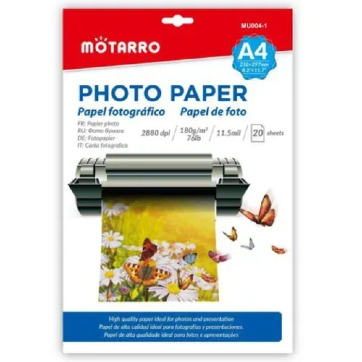 Χαρτί Φωτογραφικό A4/20 φύλλα 180 gr MU004-1 | G for Gadget
