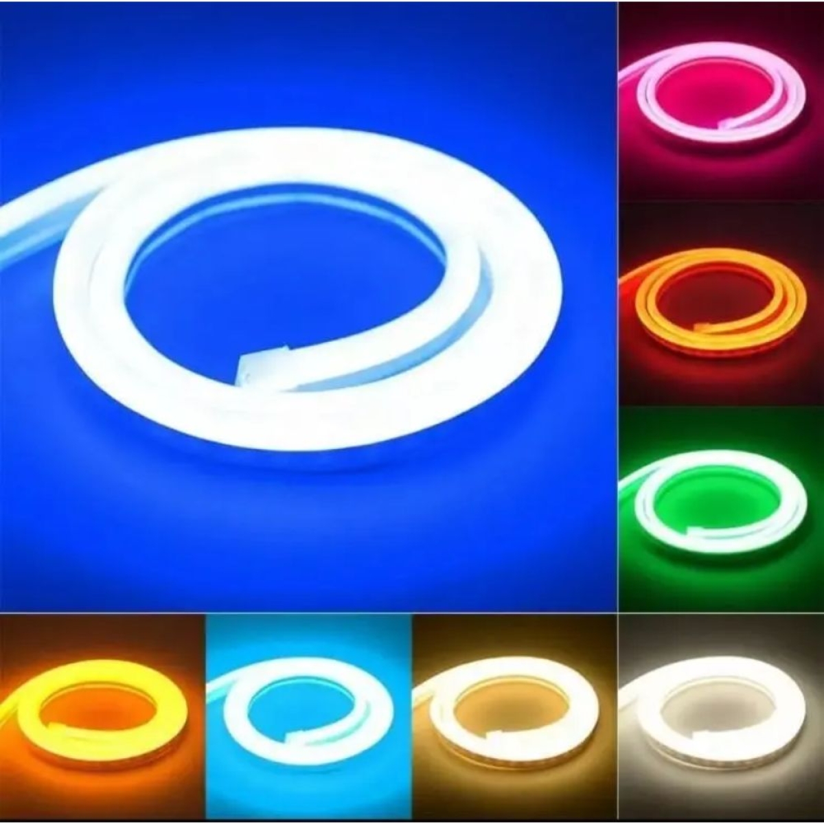 Διακοσμητική ταινία Neon LED 12V 5m με πορτοκαλί φωτισμό Rixme RZ-00