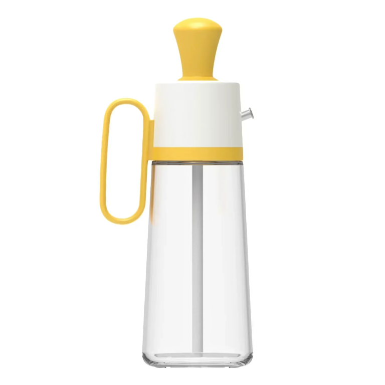Διανομέας Λαδιού με Βούρτσα Σιλικόνης 550 ml - Κίτρινο