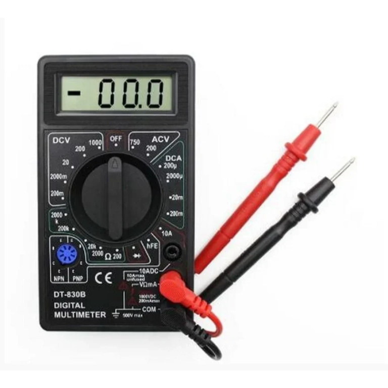 DT830B Ψηφιακό Πολύμετρο - Βολτόμετρο - Αμπερόμετρο - Ομόμετρο Μαύρο