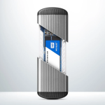 Axagon USB micro-B 3.2 Gen 1 - M.2 SATA SSD 30-80mm screwless RIBBED box EEM2-SA - Image 4