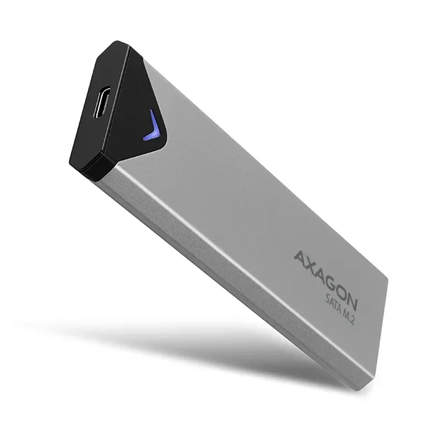 Axagon USB-C 3.2 Gen 1 - M.2 SATA SSD 42-80mm box EEM2-U3C