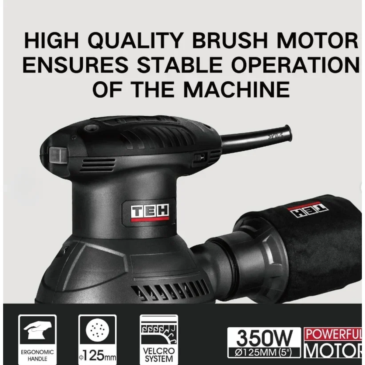 Εκκεντρικό Τριβείο TEH ΤS12532 125mm 350W
