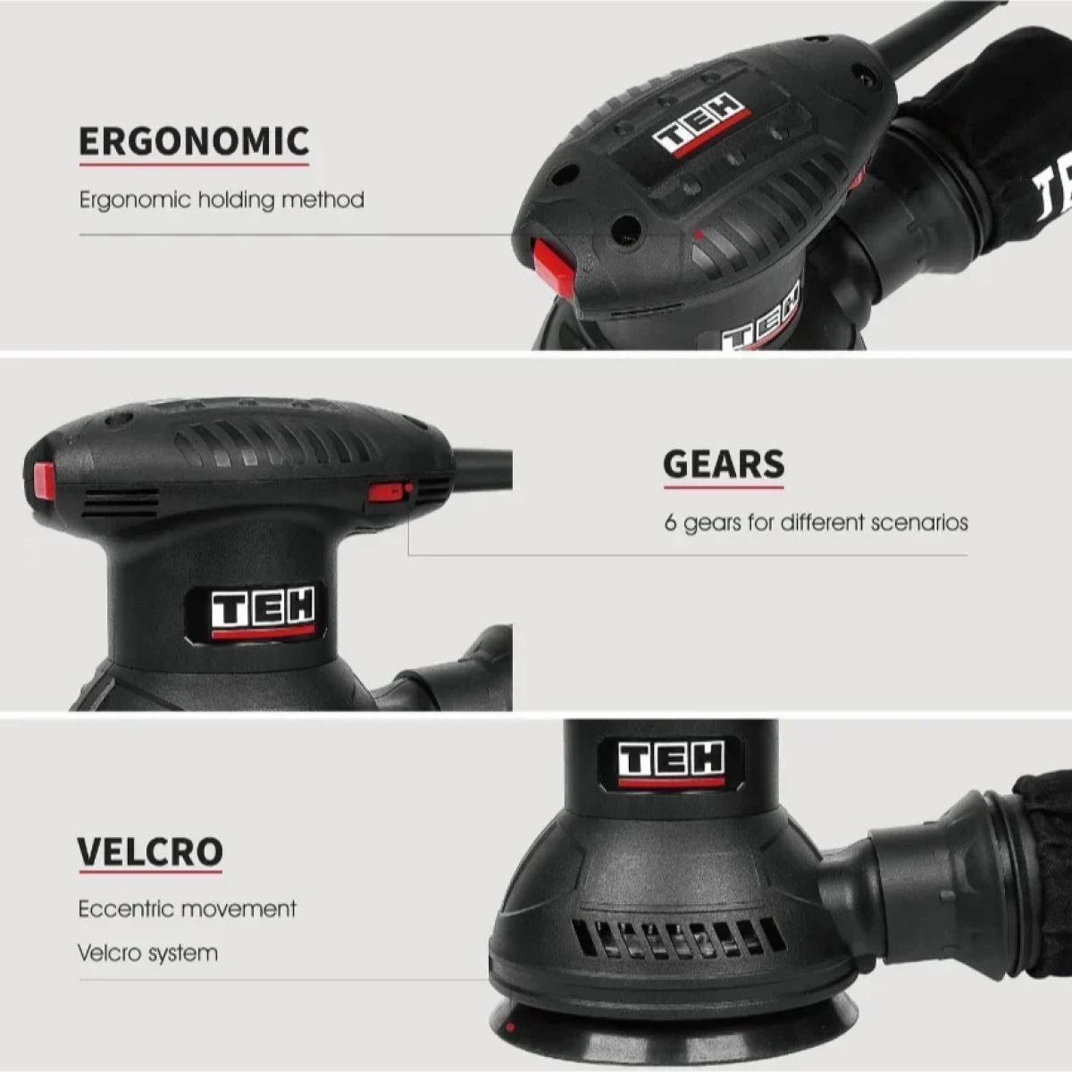 Εκκεντρικό Τριβείο TEH ΤS12532 125mm 350W