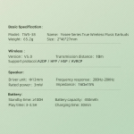 Remax True Wireless Ακουστικά με Θήκη Φόρτισης Yosee Series Bluetooth 5.0 450mAh TWS-38 - Image 2