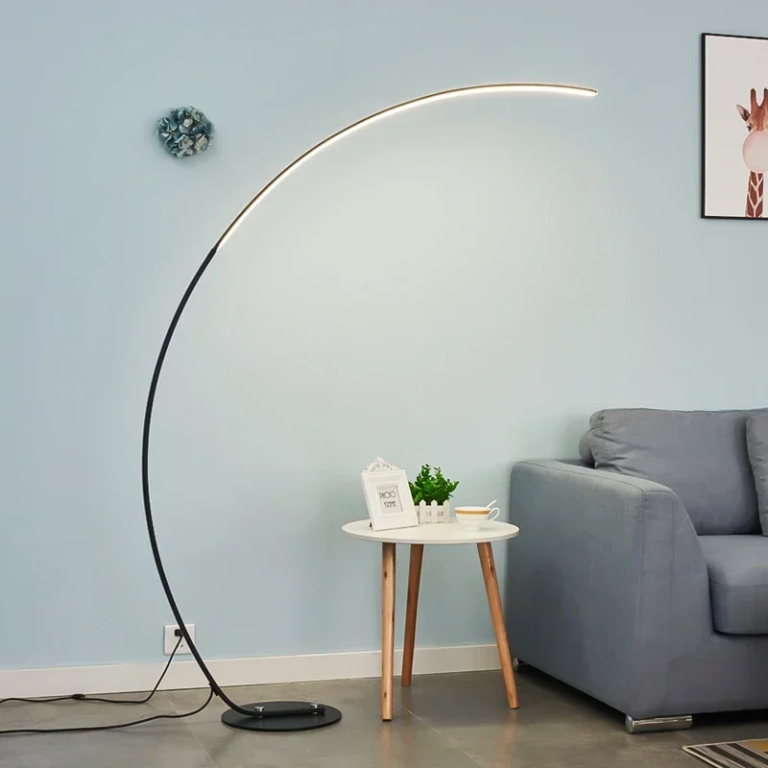 Επιδαπέδιο Nordic Φωτιστικό LED 170cm Dimmable Λευκού Χρώματος με Τηλεχειριστήριο G16-Q35 – Μαύρο