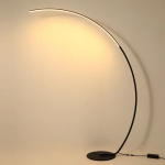 Επιδαπέδιο Nordic Φωτιστικό LED 170cm Dimmable Λευκού Χρώματος με Τηλεχειριστήριο G16-Q35 – Μαύρο