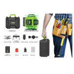 Εργαλείο ευθυγράμμισης - Laser Level Tool Kit Andowl Q-SP07 πράσινο - Image 3