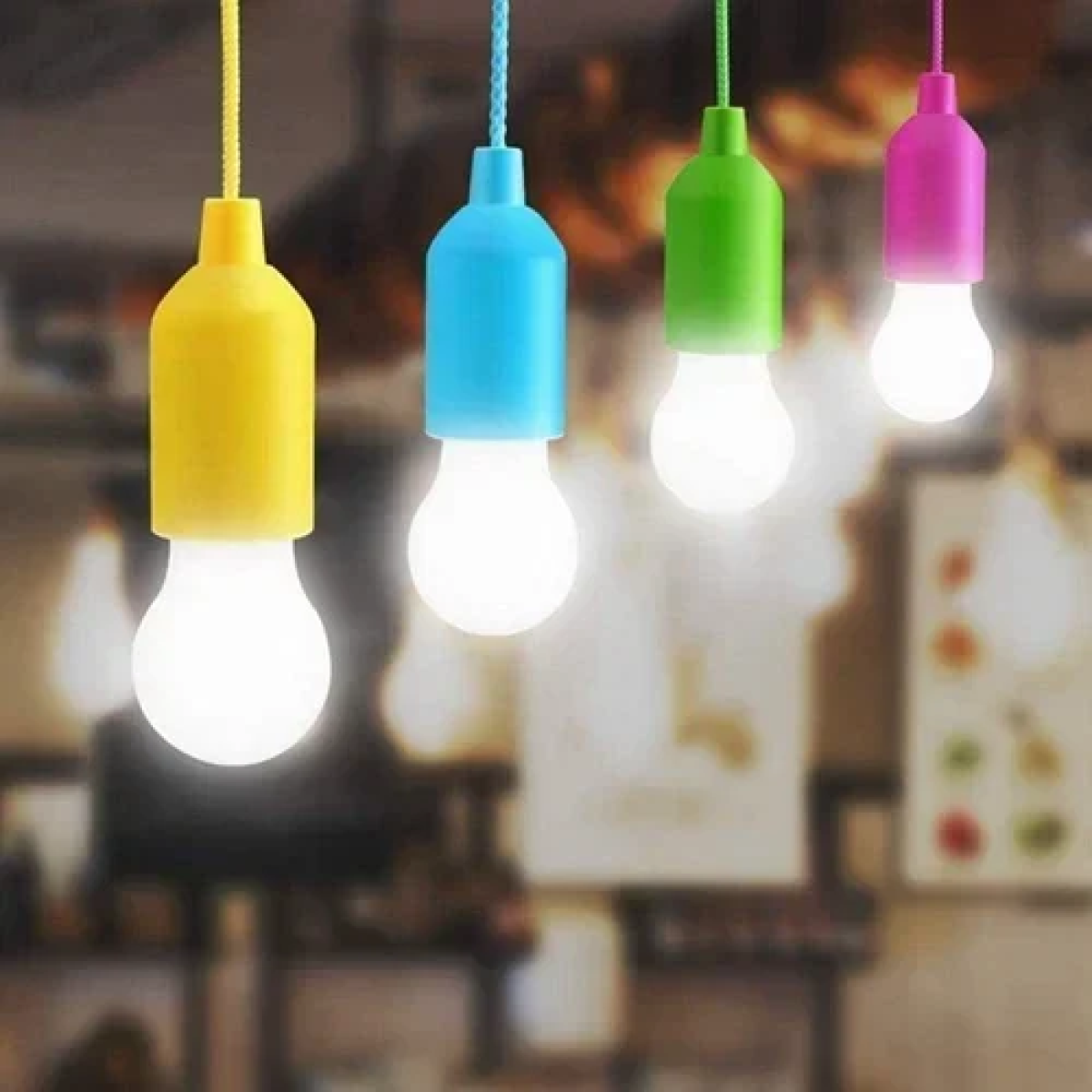 Φορητή λάμπα LED με ντουί και κορδόνι TY-6088 λευκή - Image 3
