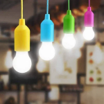 Φορητή λάμπα LED με ντουί και κορδόνι TY-6088 μωβ - Image 3