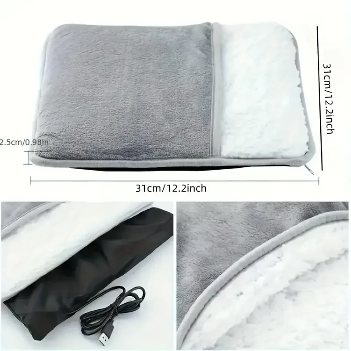 Φορητό Θερμαινόμενο Μαξιλάρι Ποδιών Feet warmer