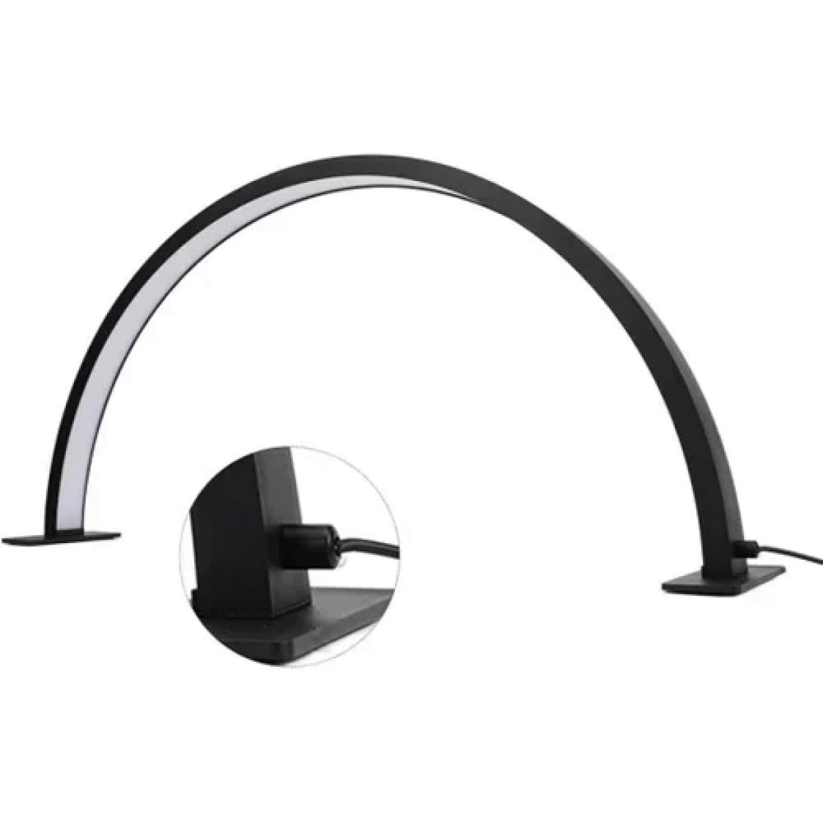 Φωτιστικό LED Manicure Half Moon με ρύθμιση έντασης 58cm – μαύρο - Image 2