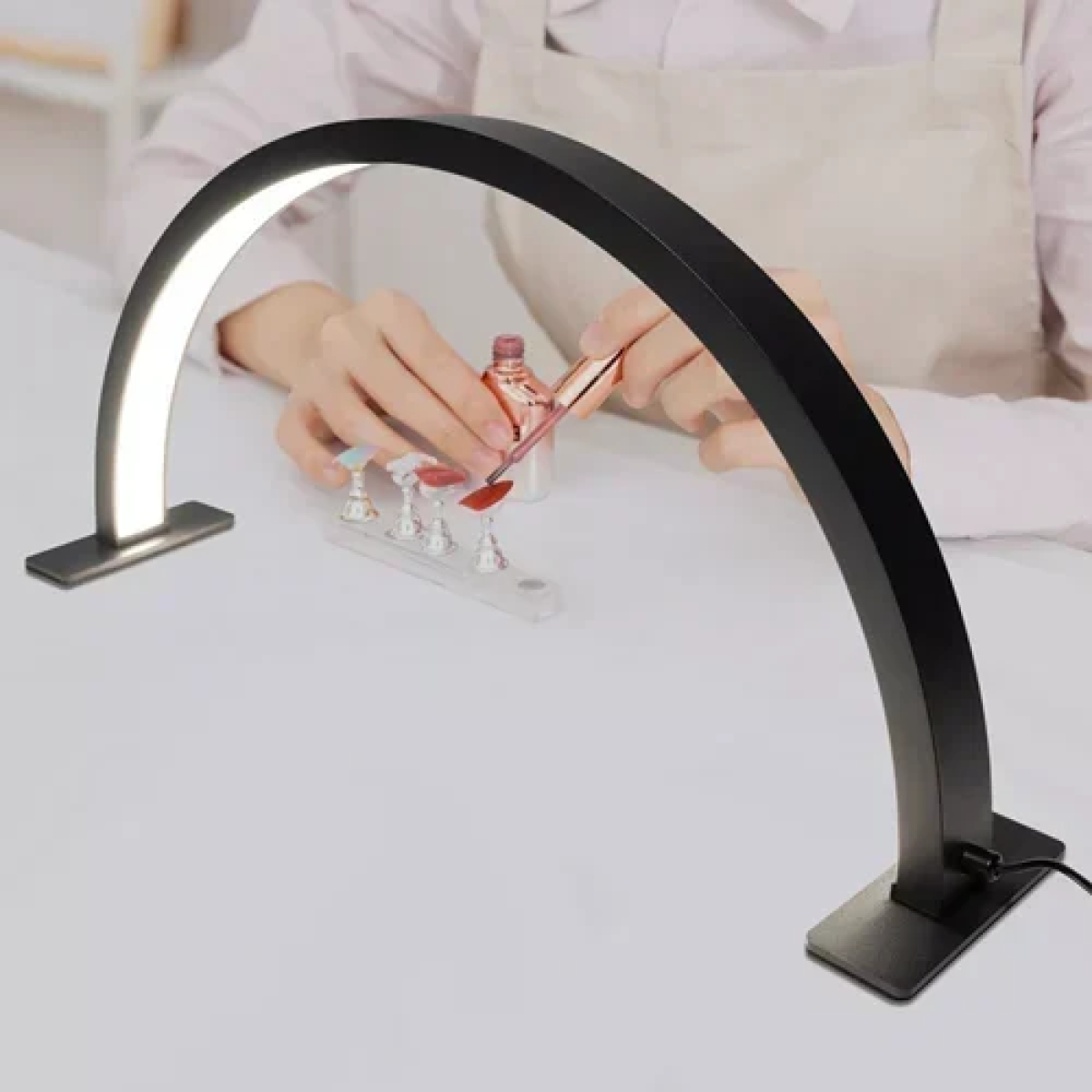 Φωτιστικό LED Manicure Half Moon με ρύθμιση έντασης 58cm – μαύρο - Image 4