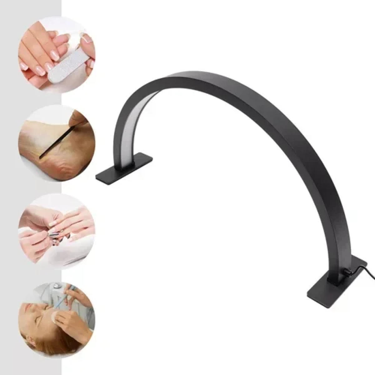 Φωτιστικό LED Manicure Half Moon με ρύθμιση έντασης 58cm – μαύρο - Image 8