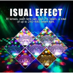 Φωτορυθμικό LED Disco Ball Party Με 9 Διαφορετικά Χρώματα 240924-1