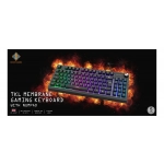 Deltaco Gaming Πληκτρολόγιο Μεμβράνης Ενσύρματο TKL RGB UK Layout Μαύρο GAM-110-UK - Image 3