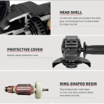Γωνιακός Τροχός TEH ΤG125MV 125mm 800W