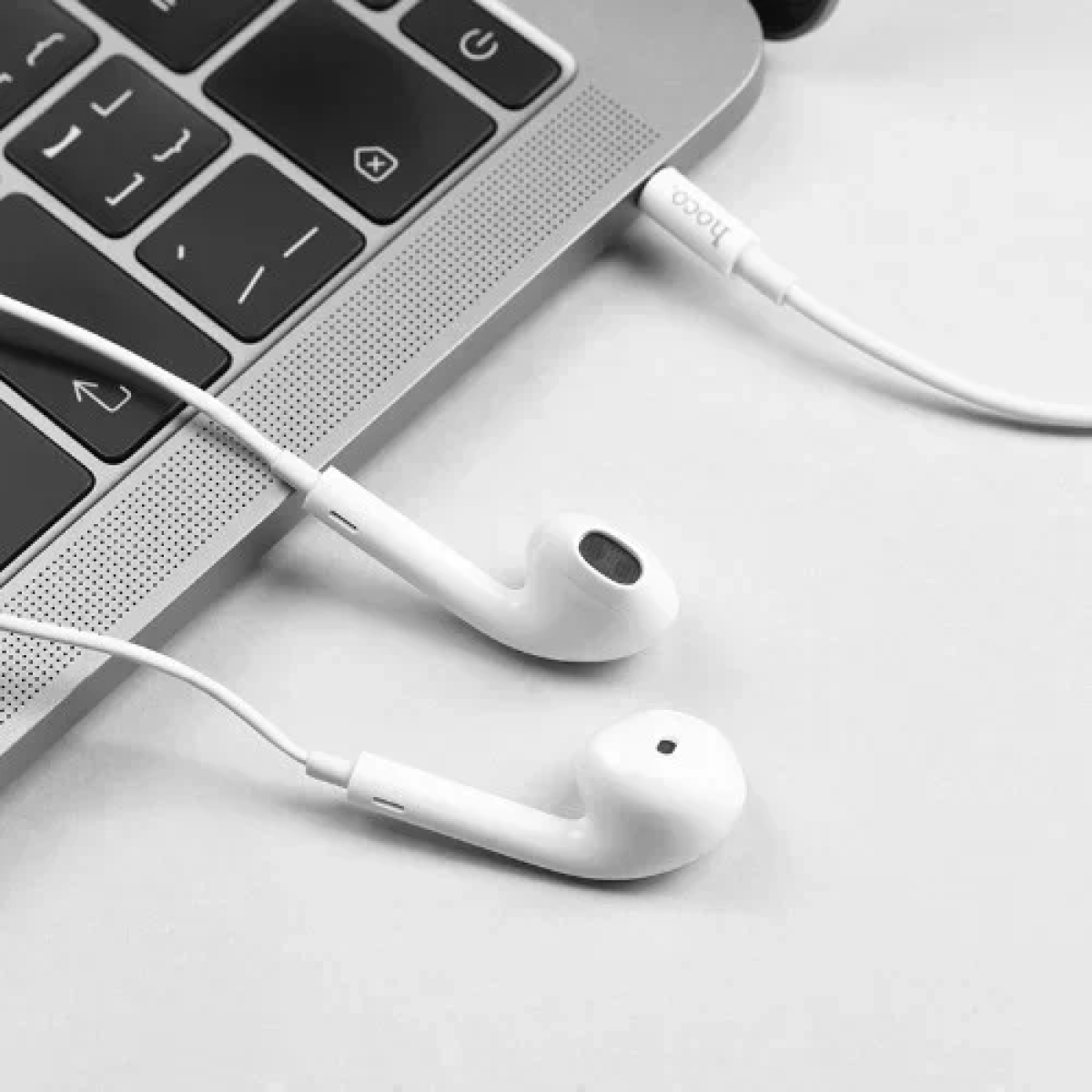 Hoco M55 Ακουστικά Handsfree με Βύσμα 3.5mm - Λευκό