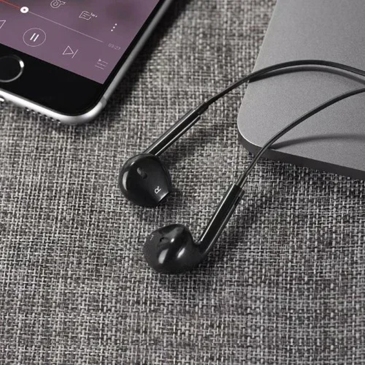 Hoco M55 Ακουστικά Handsfree με Βύσμα 3.5mm - Mαύρο