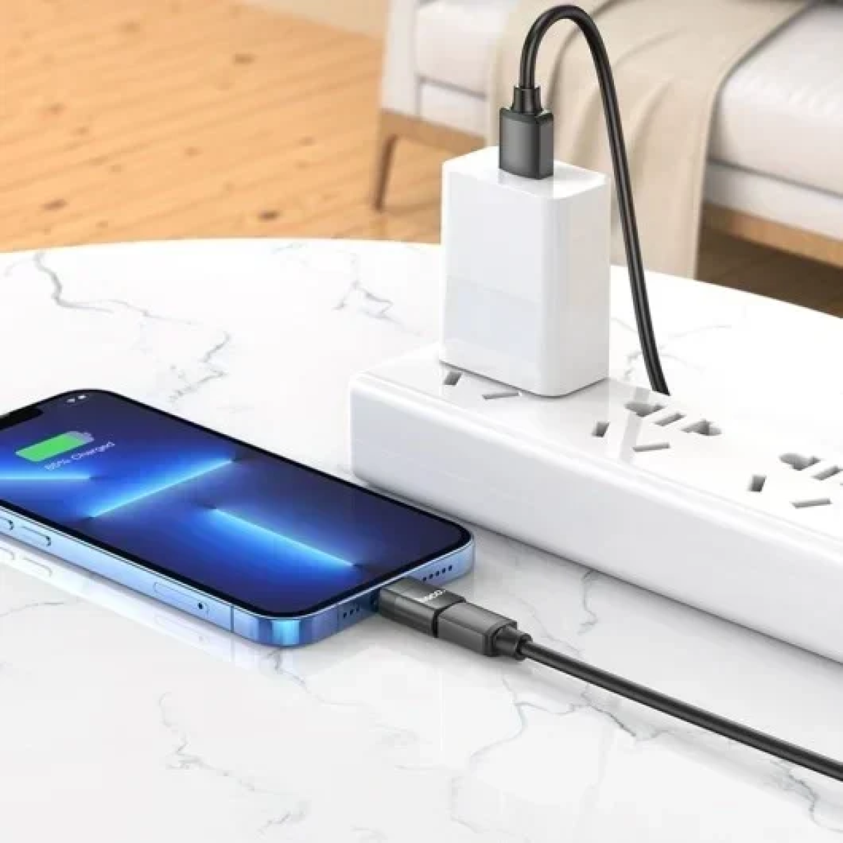 Hoco UA17 Μετατροπέας Lightning male σε USB-C female
