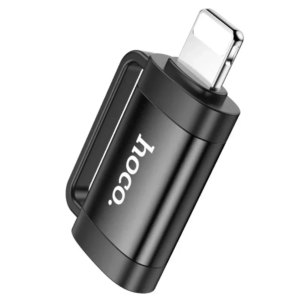 Hoco UA31B Μετατροπέας Lightning male σε USB-C female 2A Μαύρο