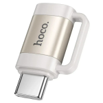 Hoco UA31E Μετατροπέας USB-C male σε Lightning female Λευκό