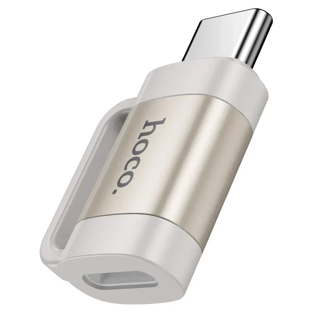 Hoco UA31E Μετατροπέας USB-C male σε Lightning female Λευκό