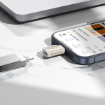 Hoco UA31E Μετατροπέας USB-C male σε Lightning female Λευκό