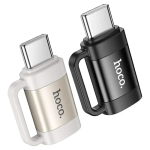Hoco UA31E Μετατροπέας USB-C male σε Lightning female Μαύρο