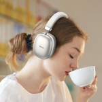 Hoco W35 Ασύρματα/Ενσύρματα Over Ear Ακουστικά με 40 ώρες Λειτουργίας Ασημί