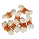 Μασόμενα Sticks Bicolor για Σκύλους απο Φυσικό Δέρμα με γεύση Κοτόπουλο 6,5εκ. (10τμχ)